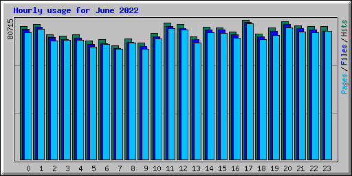 Hourly usage for June 2022